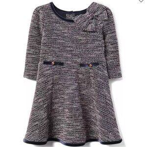 Janie & Jack Bouclé Dress Size 7 | Southern Belle / East Coast Classic Tweed